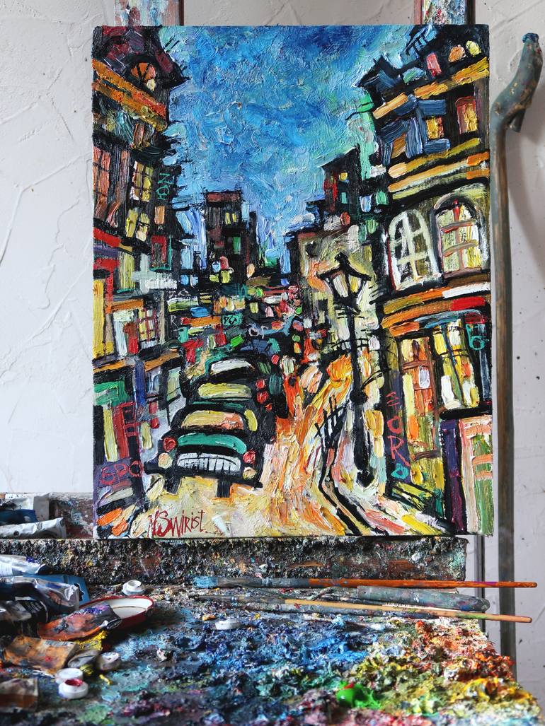 Original Impressionism Landscape Painting by Nicolai Ostapenco