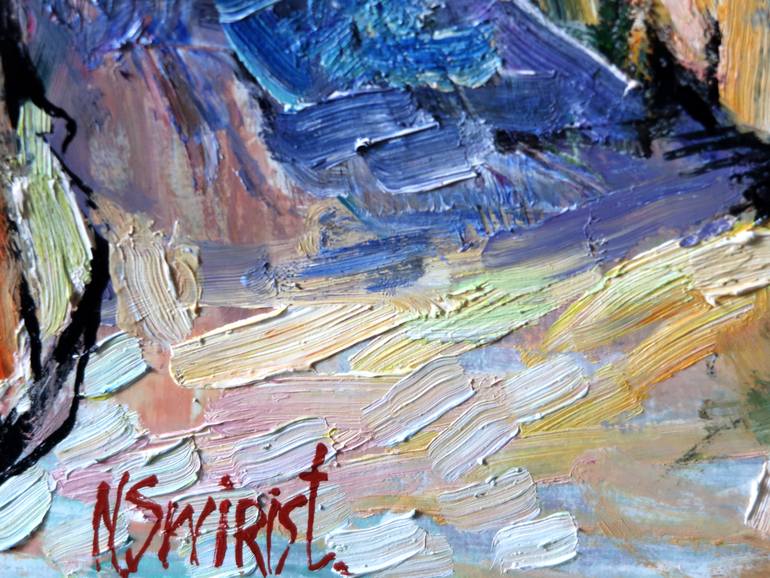 Original Impressionism Landscape Painting by Nicolai Ostapenco