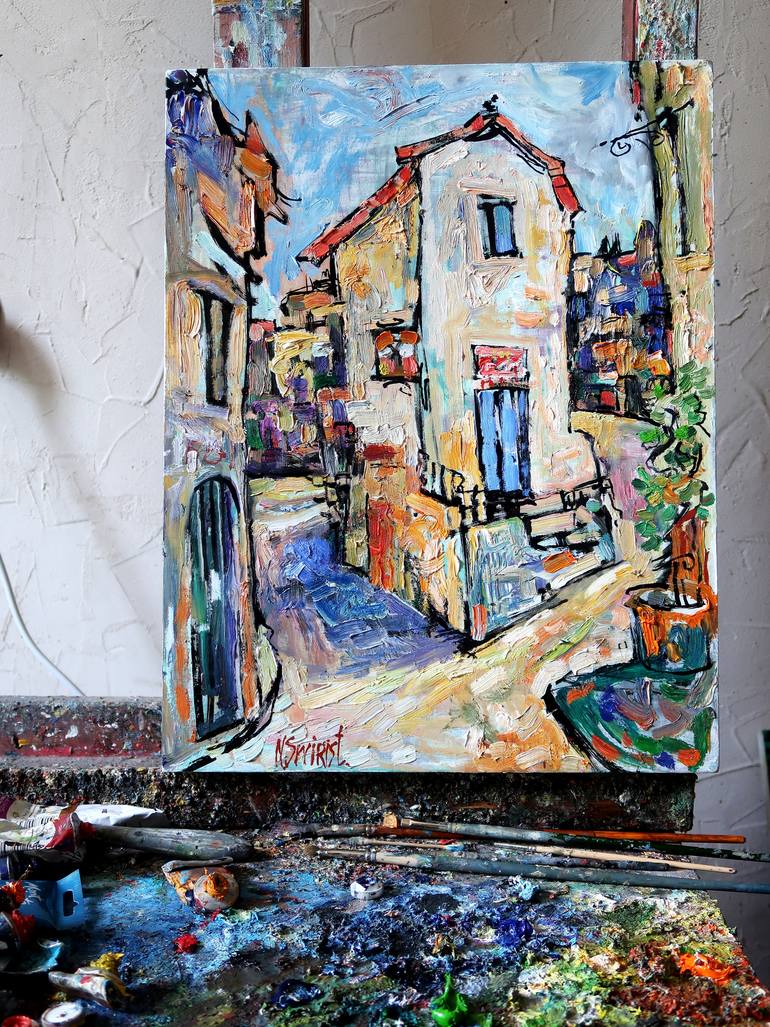 Original Impressionism Landscape Painting by Nicolai Ostapenco