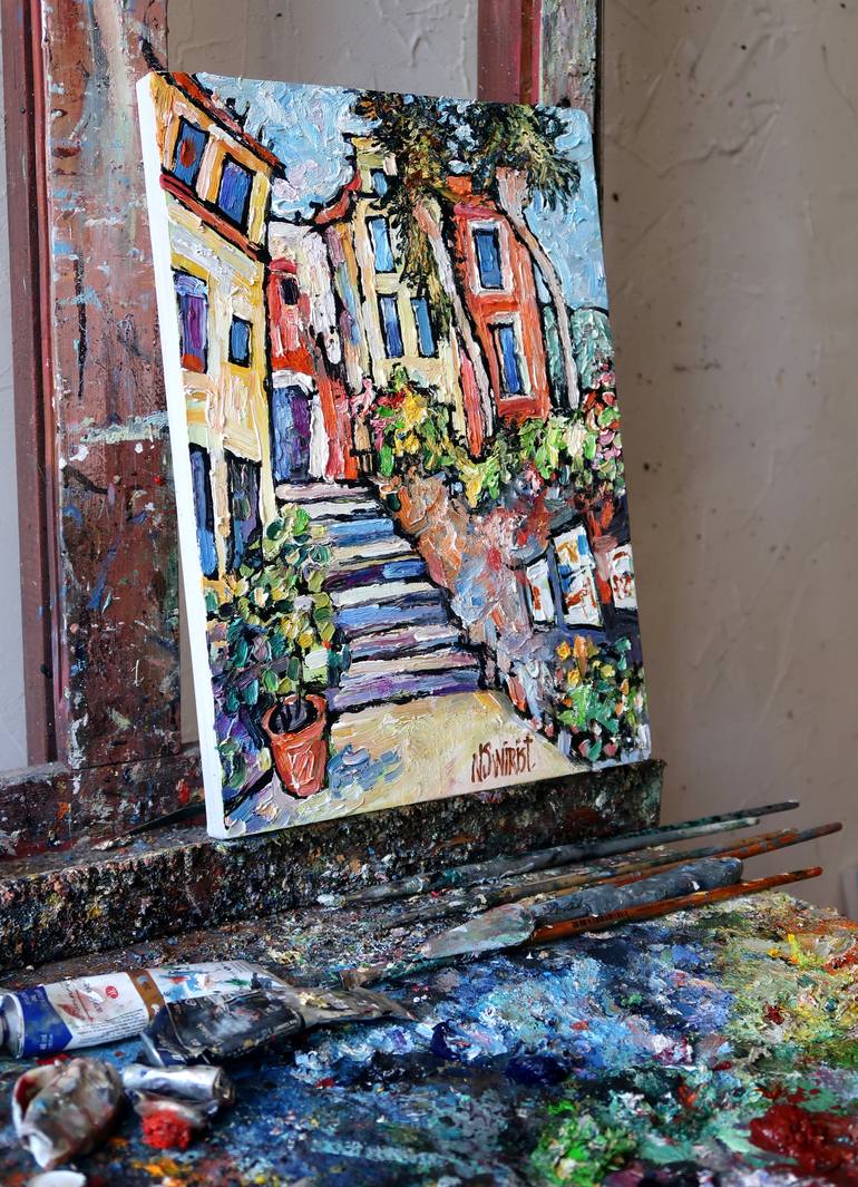Original Impressionism Landscape Painting by Nicolai Ostapenco