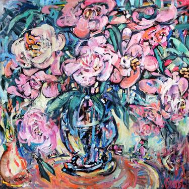 Original Impressionism Floral Paintings by Nicolai Ostapenco