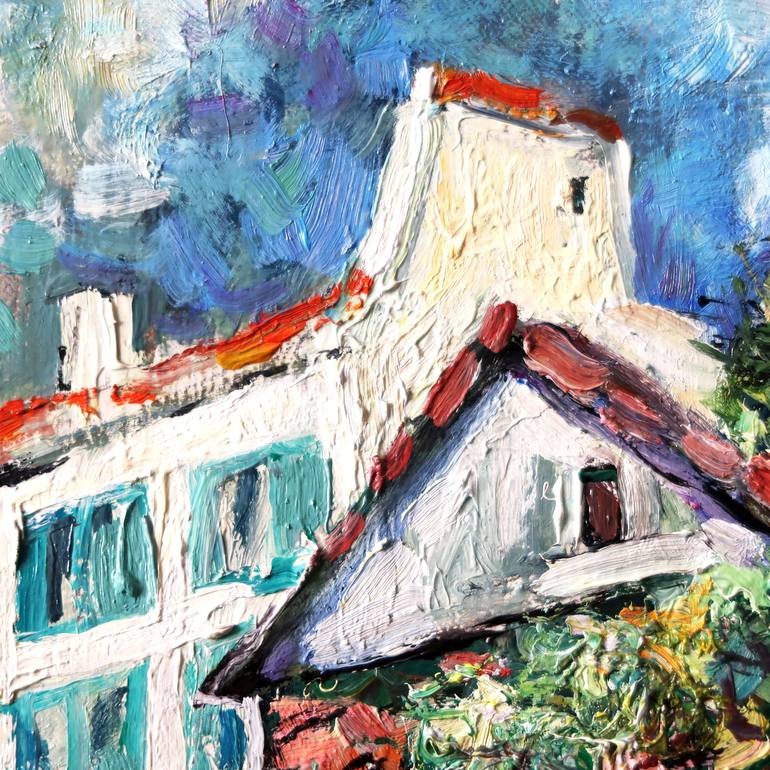 Original Impressionism Cities Painting by Nicolai Ostapenco