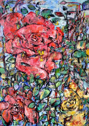 Original Impressionism Floral Paintings by Nicolai Ostapenco