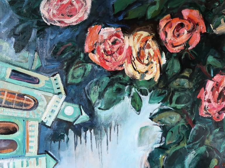 Original Expressionism Floral Painting by Nicolai Ostapenco