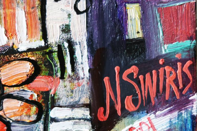 Original Abstract Expressionism Landscape Painting by Nicolai Ostapenco