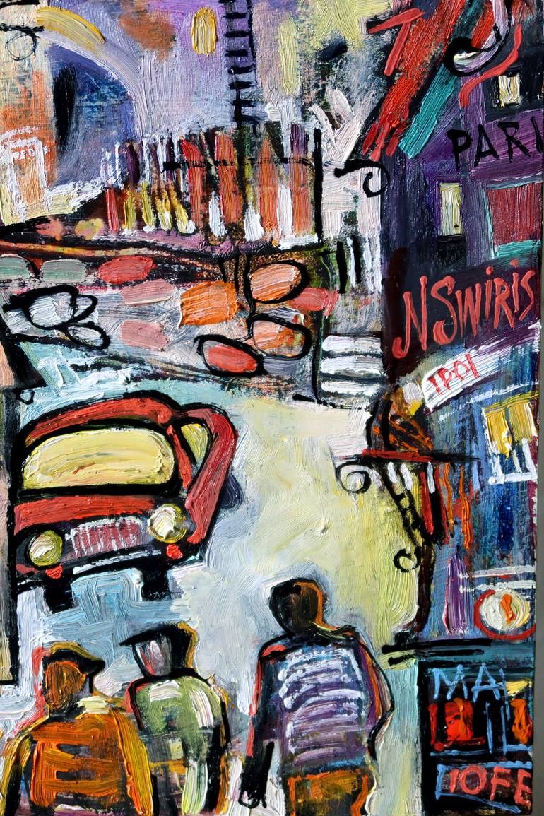 Original Abstract Expressionism Landscape Painting by Nicolai Ostapenco