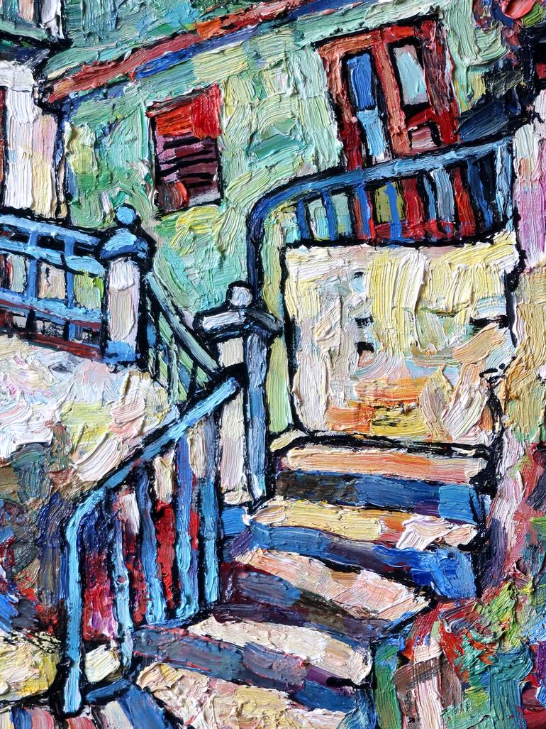 Original Impressionism Architecture Painting by Nicolai Ostapenco