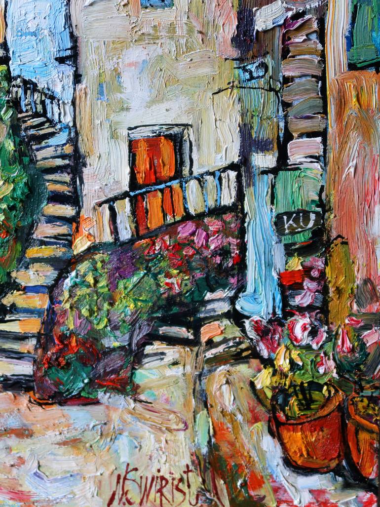 Original Realism Architecture Painting by Nicolai Ostapenco