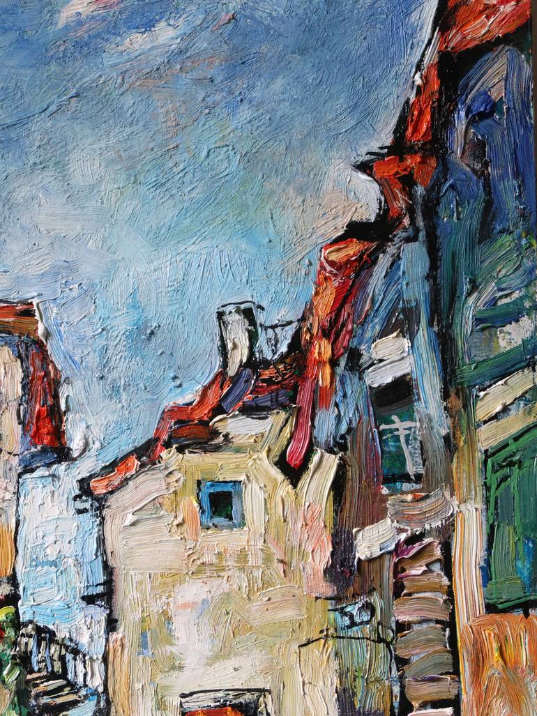 Original Realism Architecture Painting by Nicolai Ostapenco