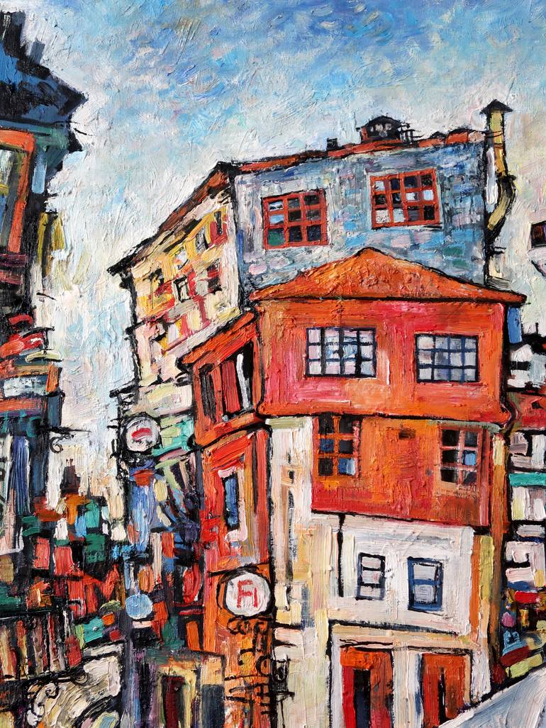 Original Impressionism Architecture Painting by Nicolai Ostapenco