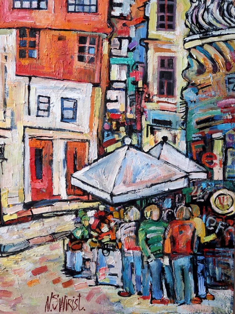Original Impressionism Architecture Painting by Nicolai Ostapenco