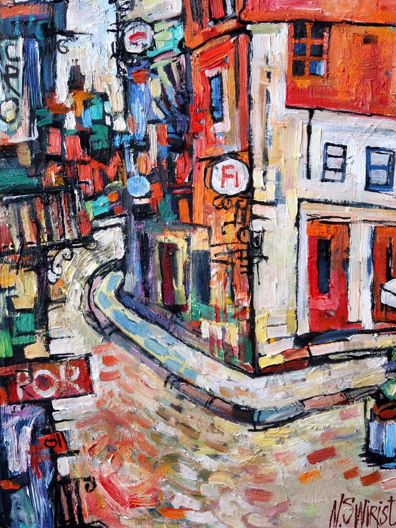 Original Impressionism Architecture Painting by Nicolai Ostapenco