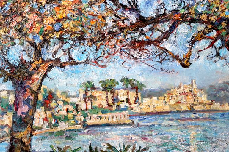 Original Impressionism Beach Painting by Nicolai Ostapenco