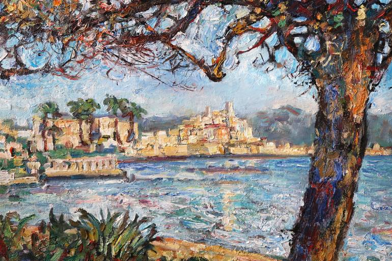 Original Impressionism Beach Painting by Nicolai Ostapenco