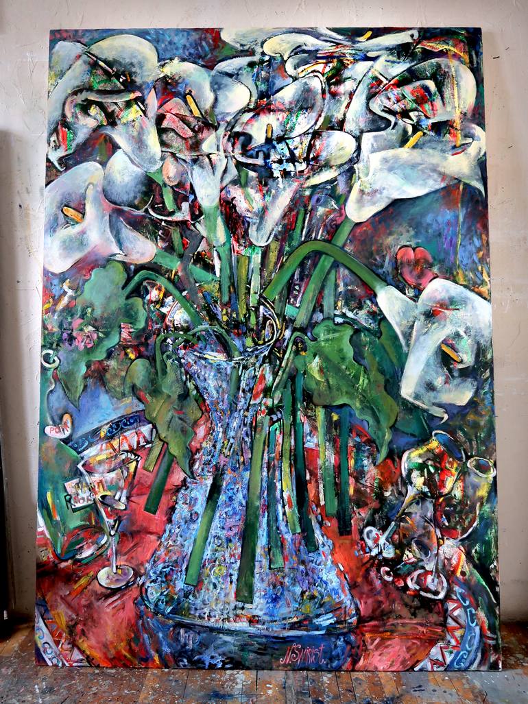 Original Impressionism Still Life Painting by Nicolai Ostapenco