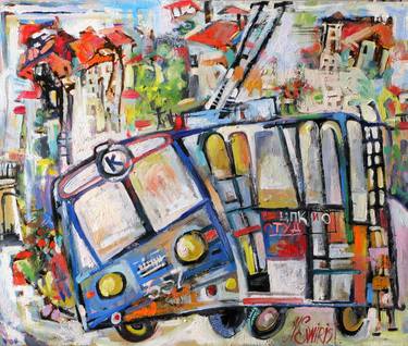 Print of Abstract Expressionism Car Paintings by Nicolai Ostapenco