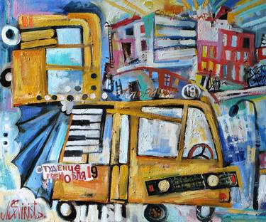 Print of Abstract Expressionism Travel Paintings by Nicolai Ostapenco