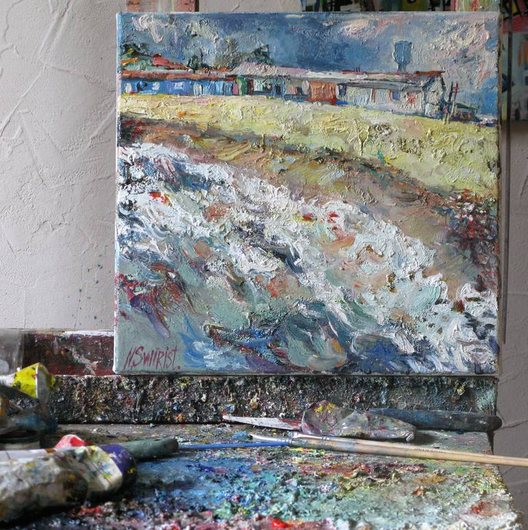 Original Impressionism Landscape Painting by Nicolai Ostapenco