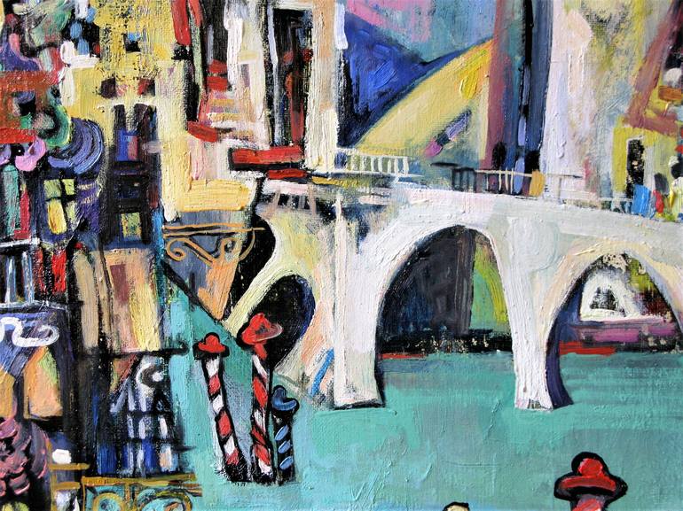 Original Expressionism Architecture Painting by Nicolai Ostapenco