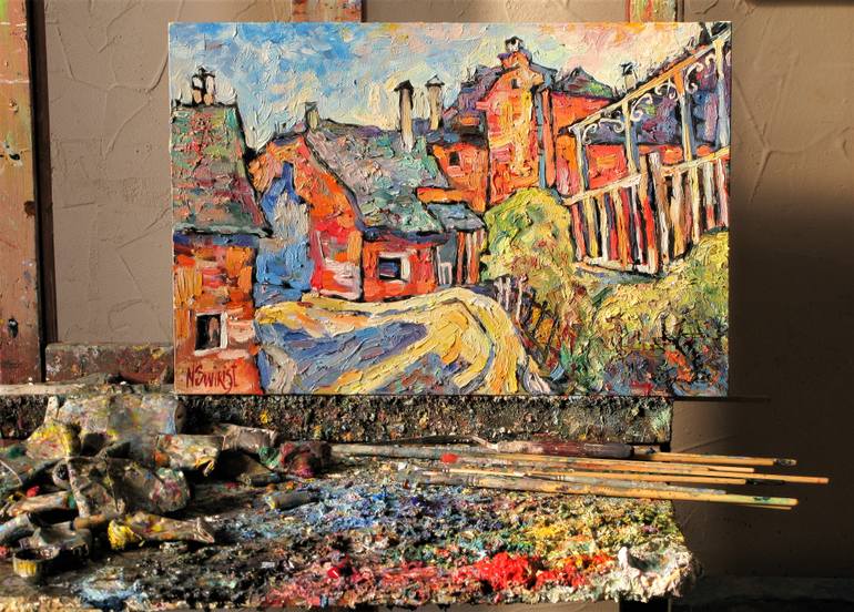 Original Impressionism Landscape Painting by Nicolai Ostapenco