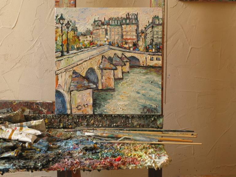 Original Impressionism Landscape Painting by Nicolai Ostapenco