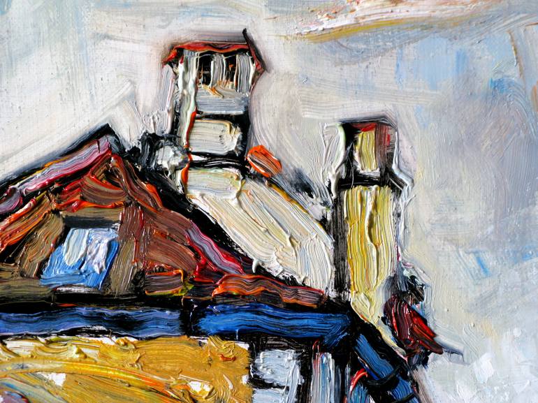 Original Impressionism Architecture Painting by Nicolai Ostapenco