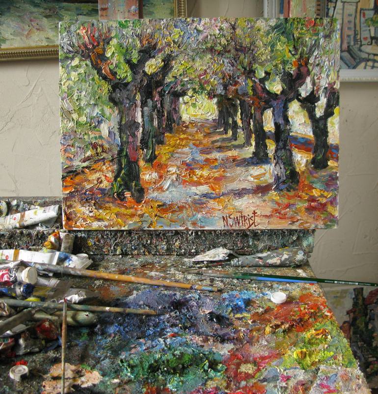 Original Impressionism Landscape Painting by Nicolai Ostapenco