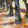 Trees on the fabulous alleys of French old cities look like people.
This artwork is made by traditional technology. Oil paints, canvas and linseed oil. I love to write etudes from life in a bright impressionistic manner. Small colorful strokes form a rainbow palette. I will try to convey the movement of air masses and the difference between illuminated and shady places.