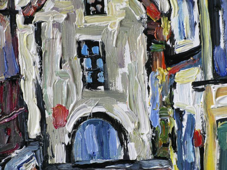 Original Impressionism Architecture Painting by Nicolai Ostapenco