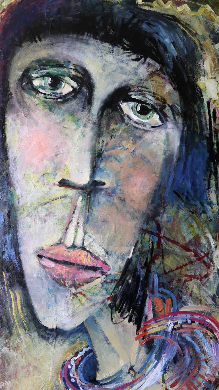 Original Figurative Portrait Painting by Nicolai Ostapenco