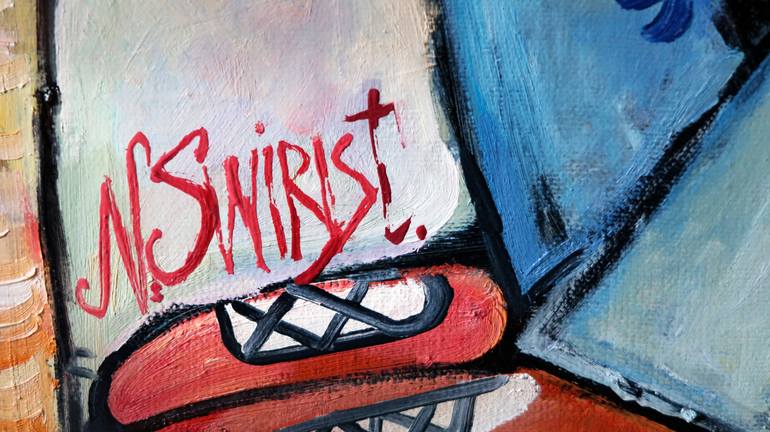 Original Abstract Expressionism Food & Drink Painting by Nicolai Ostapenco