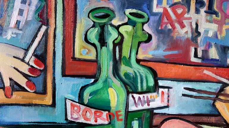 Original Abstract Expressionism Food & Drink Painting by Nicolai Ostapenco