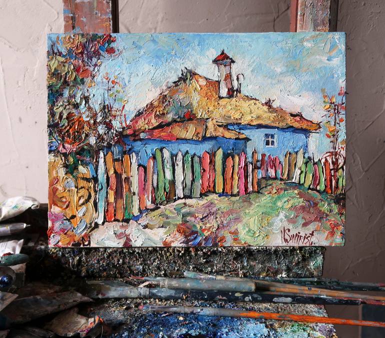 Original Impressionism Landscape Painting by Nicolai Ostapenco