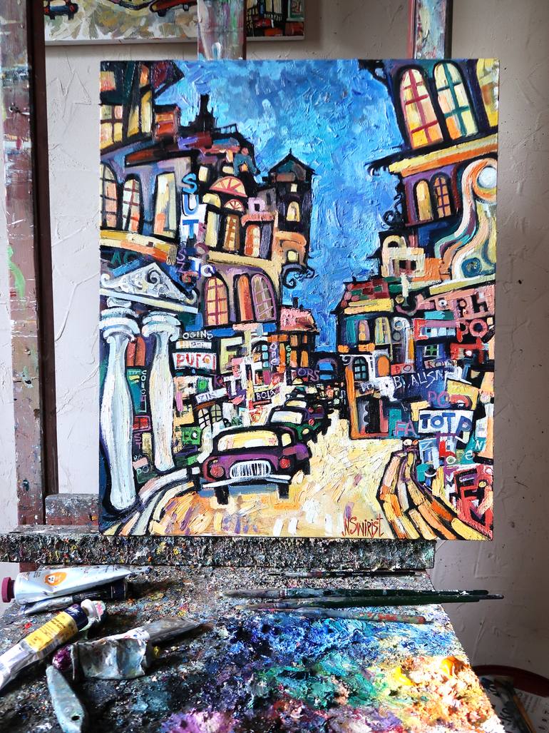 Original Impressionism Landscape Painting by Nicolai Ostapenco