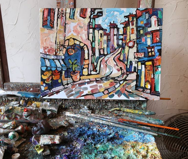 Original Impressionism Landscape Painting by Nicolai Ostapenco