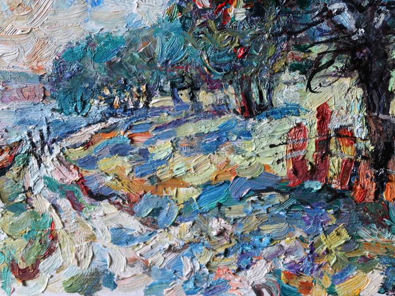 Original Impressionism Landscape Painting by Nicolai Ostapenco