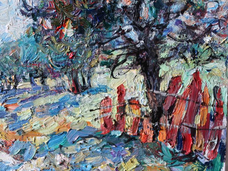 Original Impressionism Landscape Painting by Nicolai Ostapenco