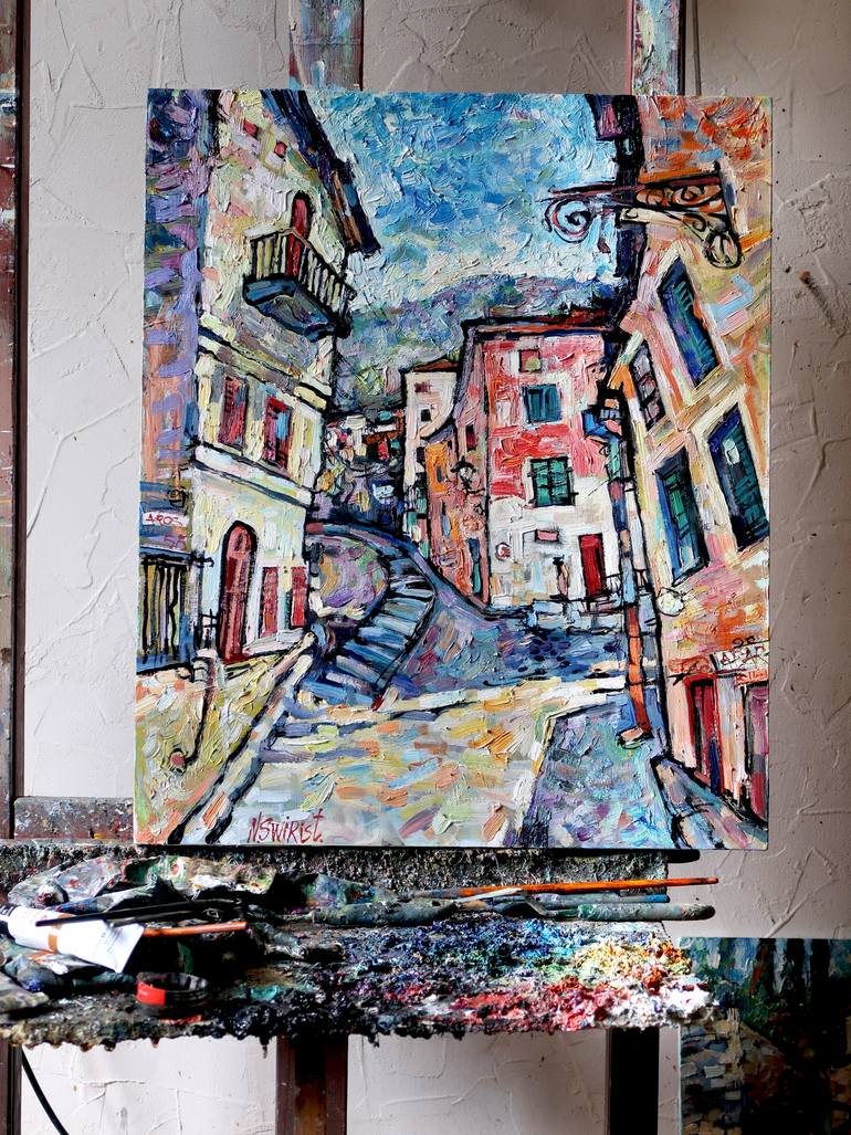 Original Impressionism Landscape Painting by Nicolai Ostapenco