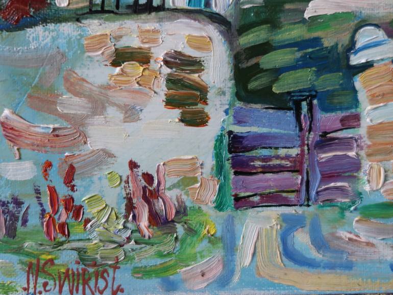 Original Impressionism Landscape Painting by Nicolai Ostapenco