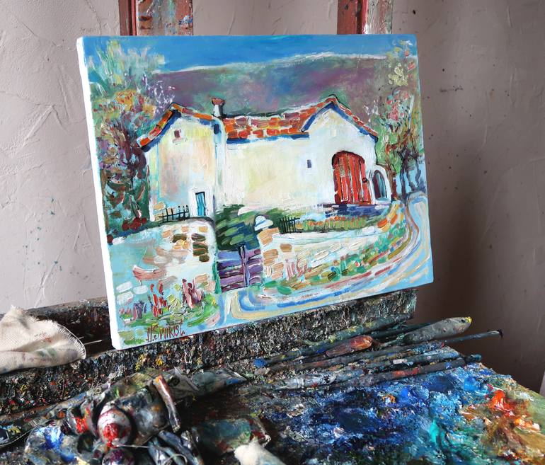 Original Impressionism Landscape Painting by Nicolai Ostapenco