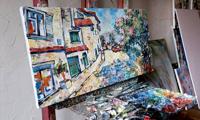 Original Impressionism Landscape Painting by Nicolai Ostapenco