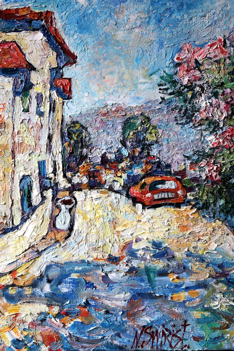 Original Impressionism Landscape Painting by Nicolai Ostapenco