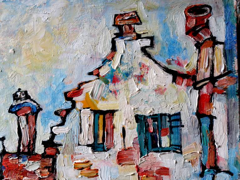 Original Impressionism Landscape Painting by Nicolai Ostapenco