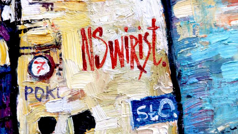 Original Illustration Landscape Painting by Nicolai Ostapenco