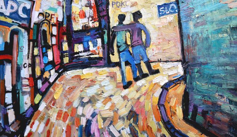 Original Illustration Landscape Painting by Nicolai Ostapenco