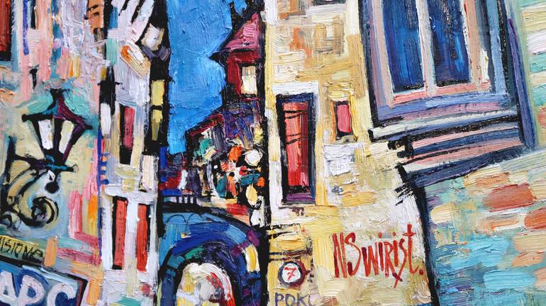 Original Illustration Landscape Painting by Nicolai Ostapenco