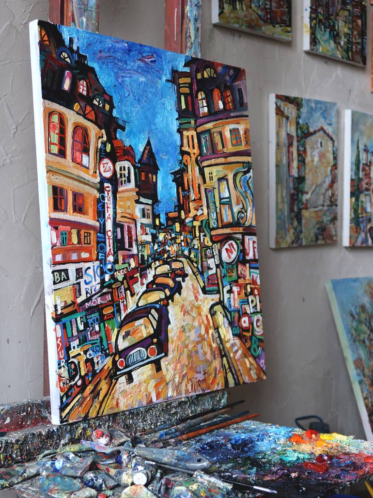 Original Impressionism Landscape Painting by Nicolai Ostapenco