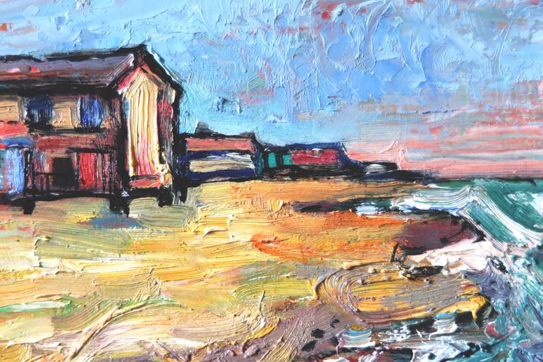 Original Impressionism Seascape Painting by Nicolai Ostapenco