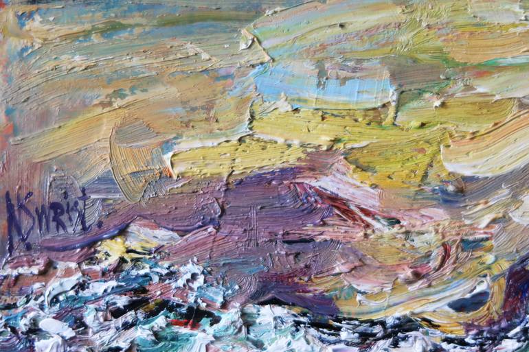 Original Impressionism Seascape Painting by Nicolai Ostapenco