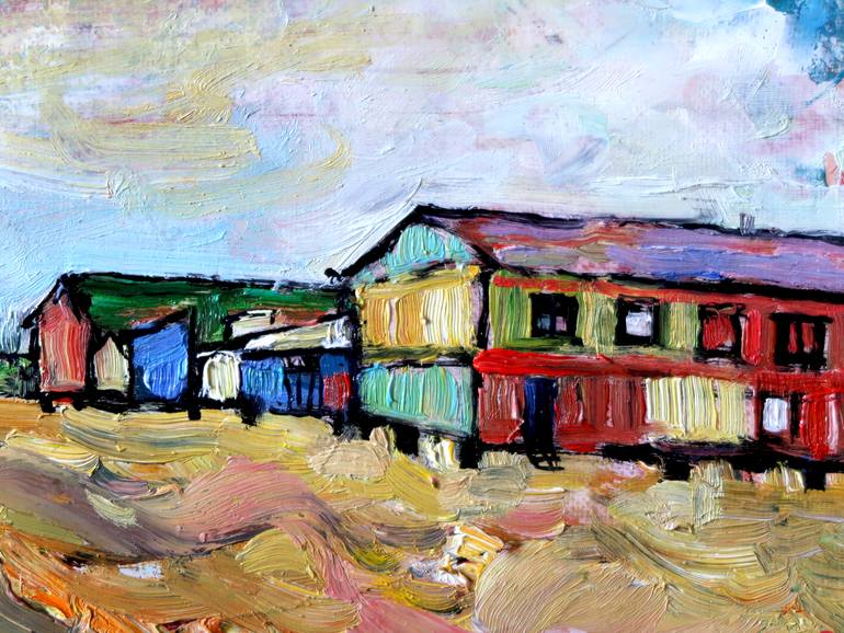 Original Impressionism Landscape Painting by Nicolai Ostapenco